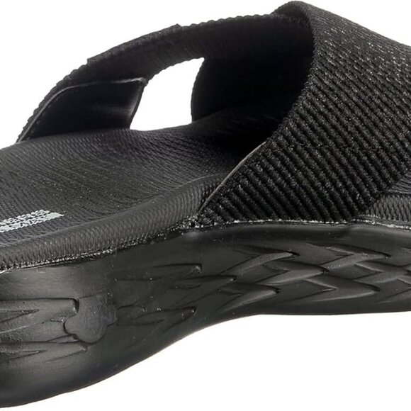 Women's On-The-go 600-Glistening Metallic Mesh Slide Sandal - Picture 5 of 7